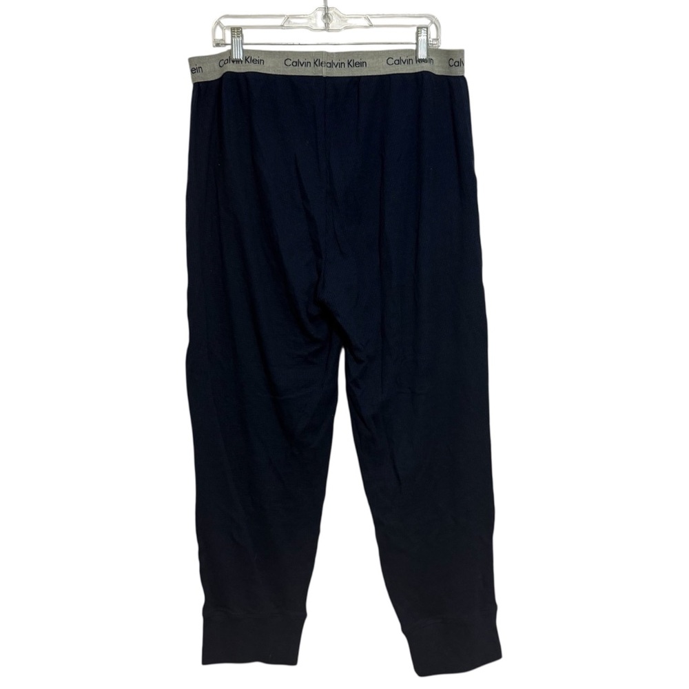Men’s Size XL Calvin Klein Navy Waffle Knit Thermal Loungewear Joggers - Picture 13 of 13